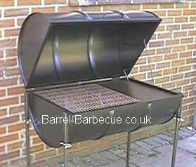Deluxe barrel barbecue